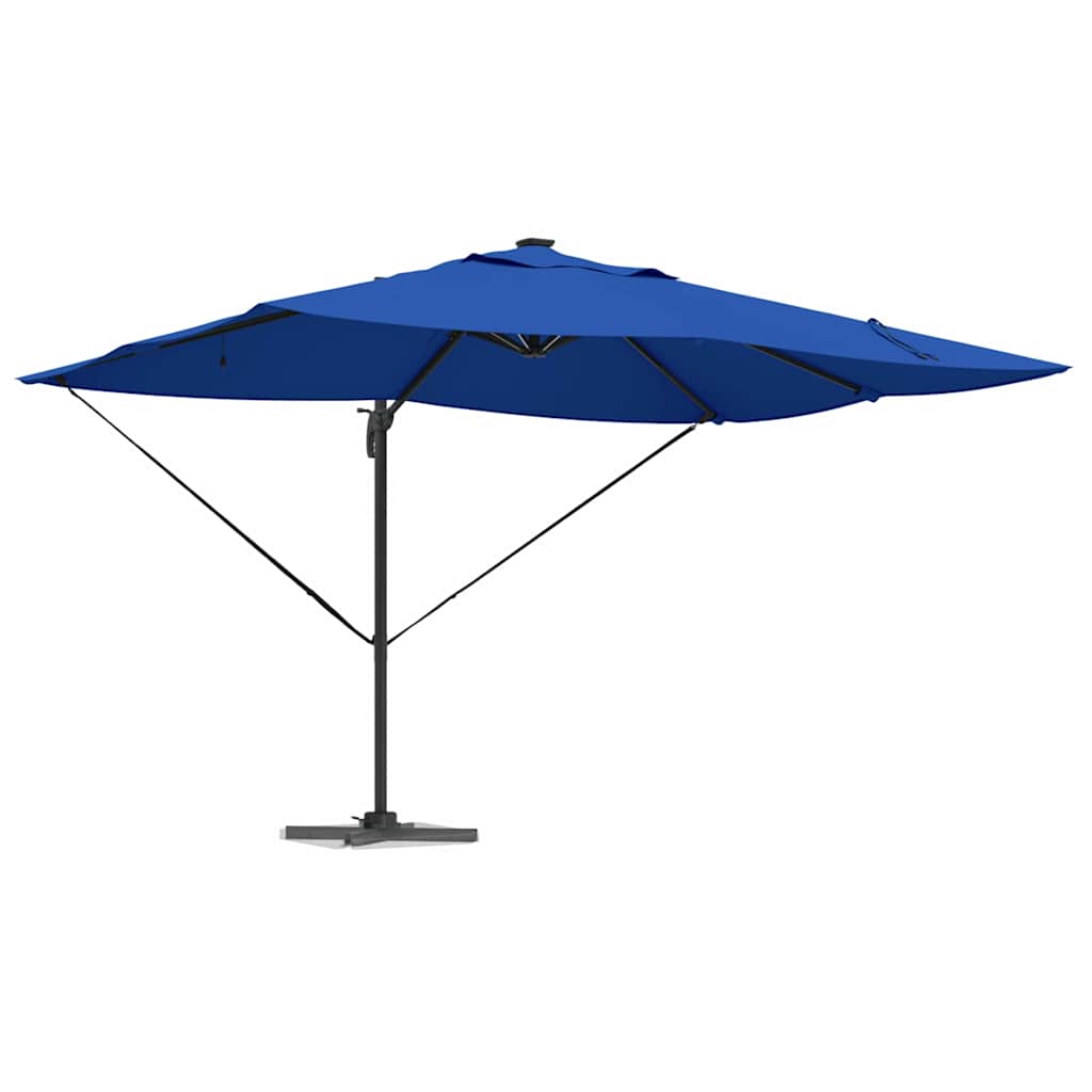 Ombrellone Vidaxx azzurro blu 352 x 251 x 265 cm poliestere e alluminio