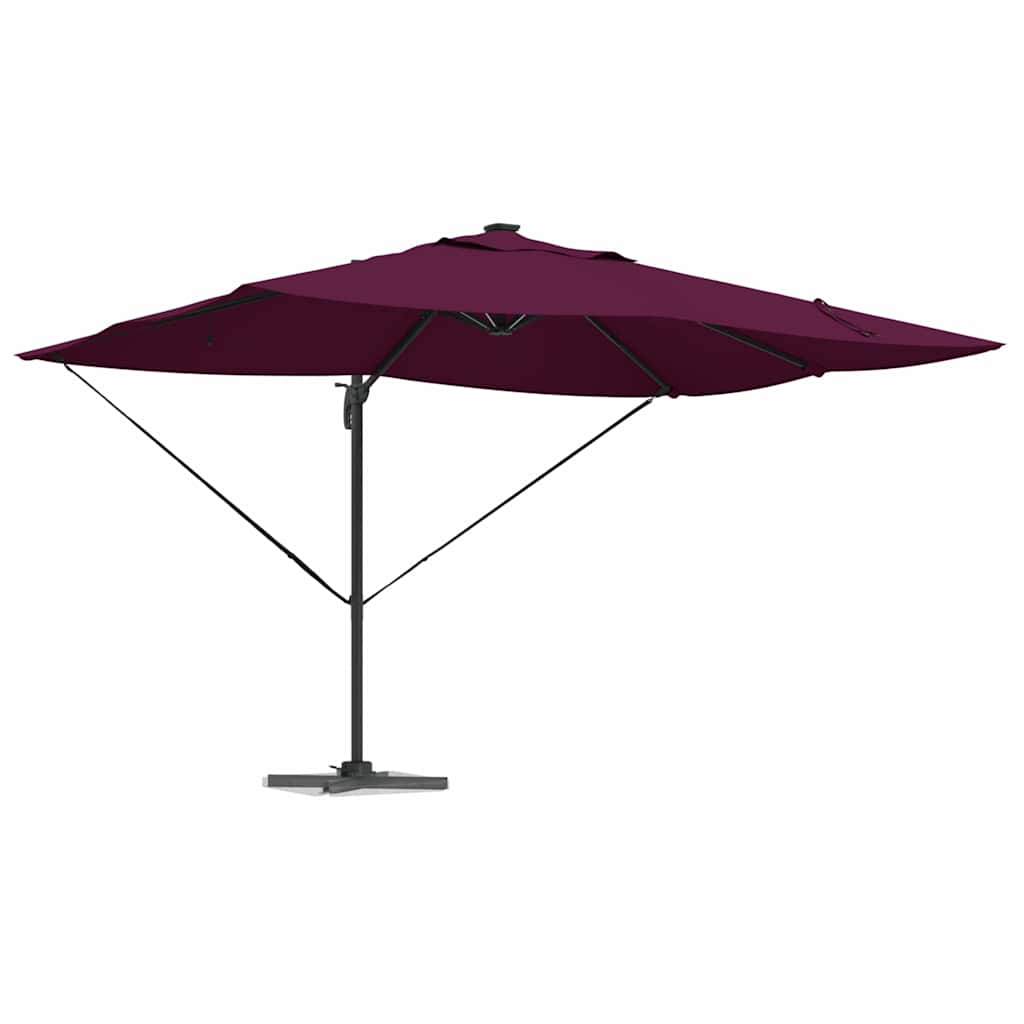 Vidaxl parasol bordeaux rood 352 x 251 x 265 cm polyester en aluminium