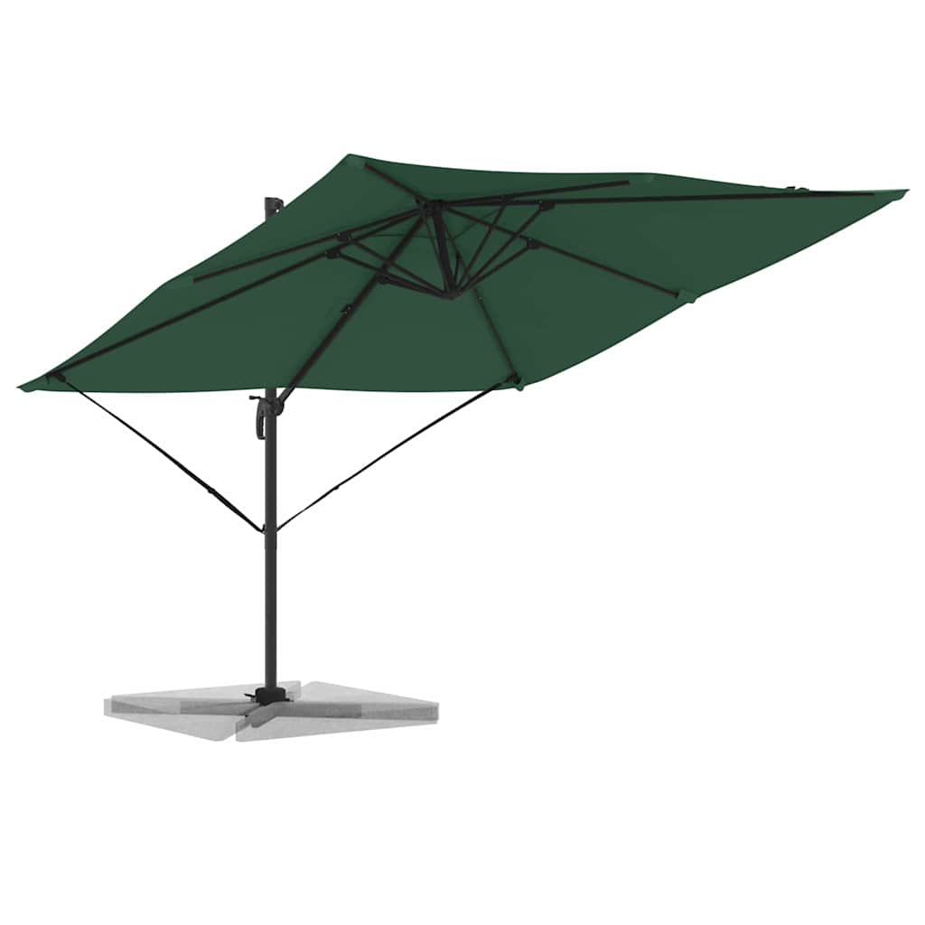 Ombrellone Vidaxx Roma verde 286 x 284 x 265 cm in alluminio e poliestere