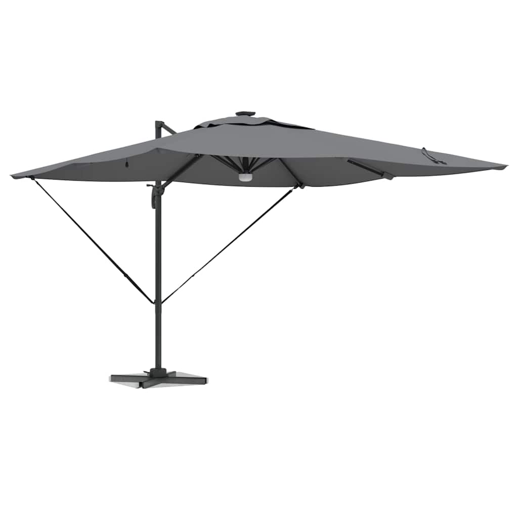 Vidaxl roma Ombrellone con strisce LED antracite 286 x 284 x 270 cm