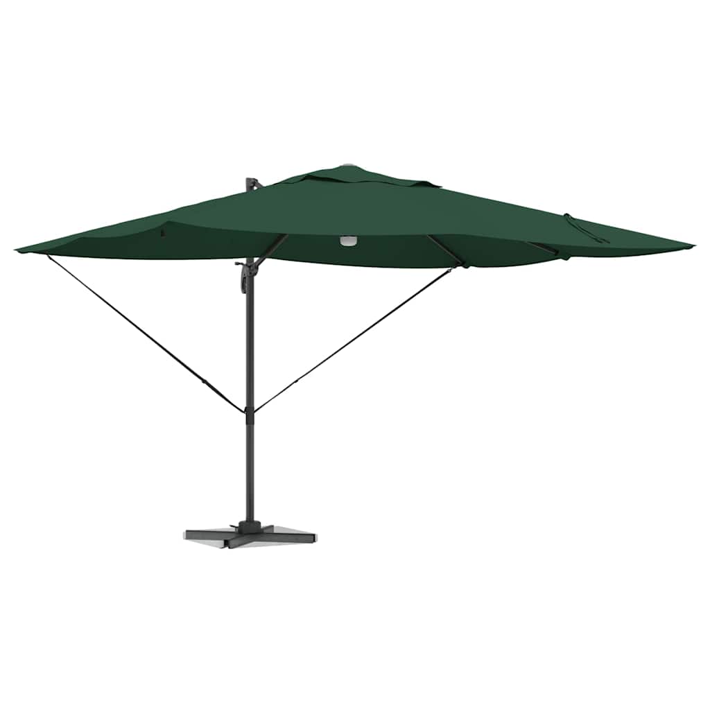 Ombrellone Vidaxx verde 351 x 250 x 253 cm poliestere e alluminio