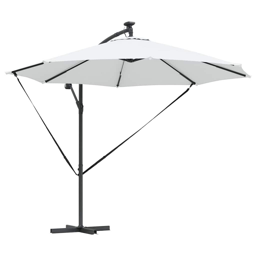 Ombrellone Vidaxx sabbia 294 x 294 x 248 cm poliestere e alluminio