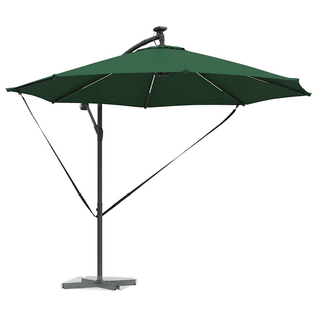 Ombrellone Vidaxx verde 294 x 294 x 248 cm poliestere e alluminio