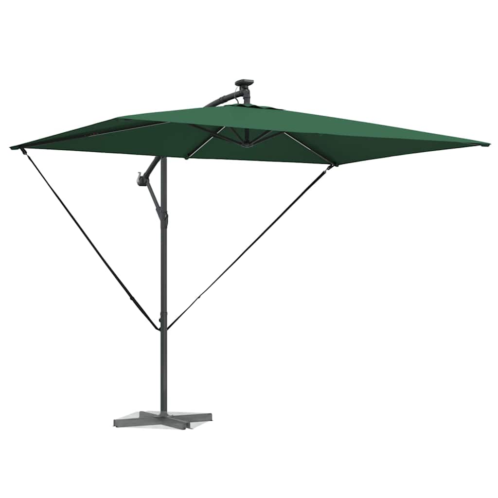 Ombrellone Vidaxx verde 294 x 200 x 270 cm poliestere e alluminio
