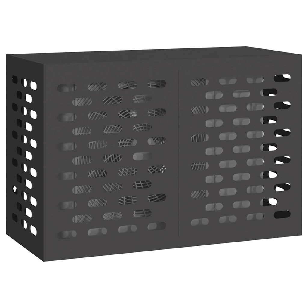 Vidaxl airconditioner hoes zwart 90 x 40 x 60 cm staal