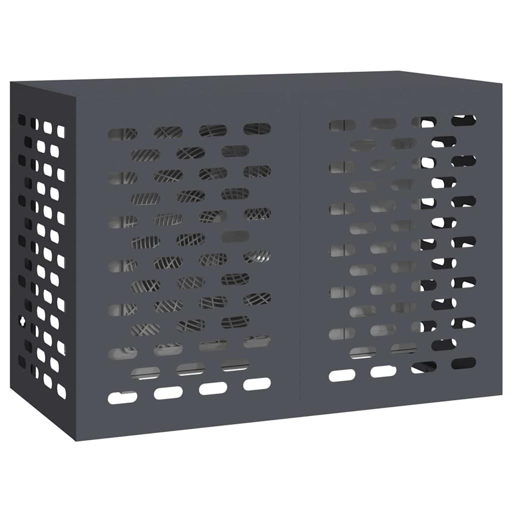 Vidaxl cubierta de aire acondicionado antracita 100 x 50 x 70 cm acero