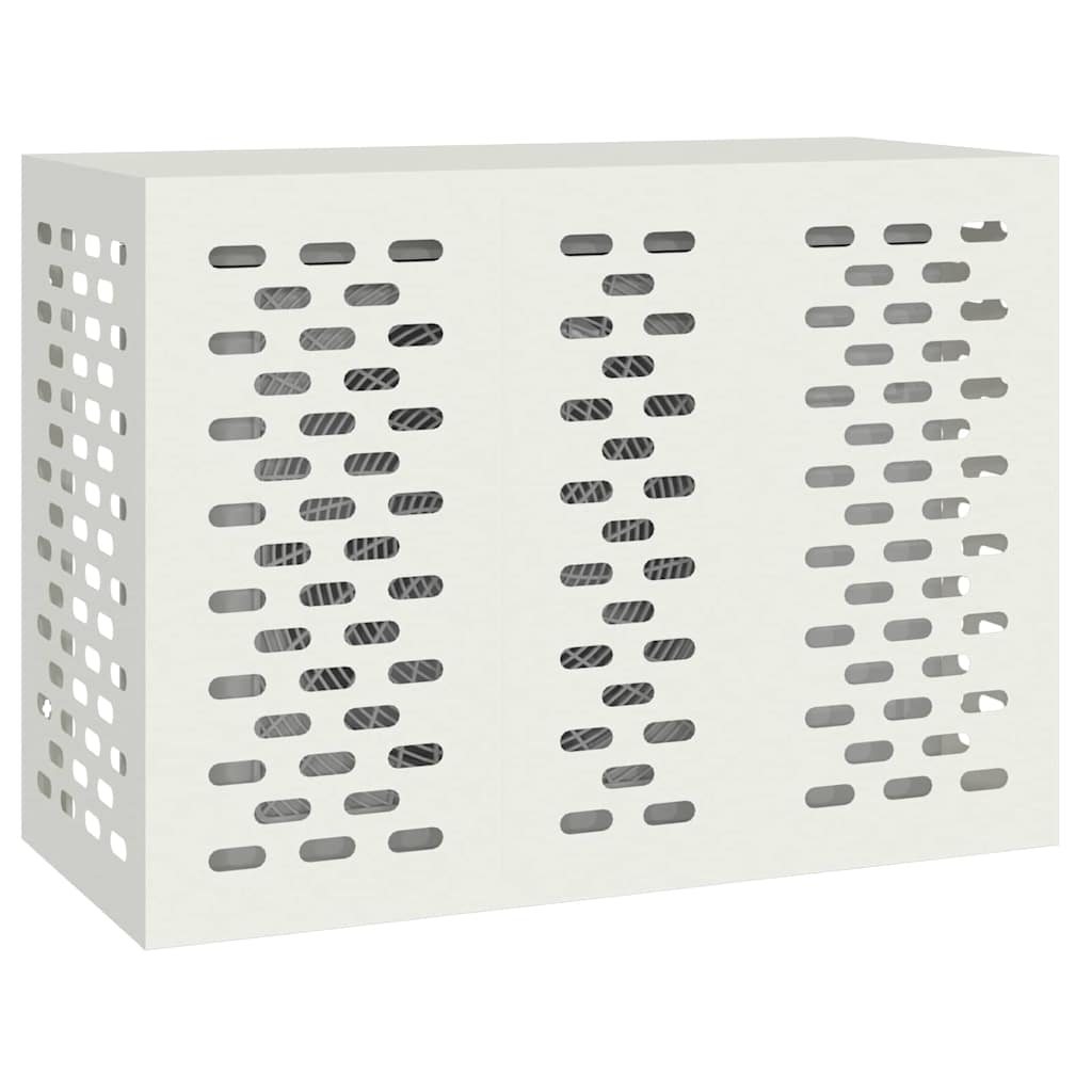VidaXL cubierta de aire acondicionado blanco 110 x 50 x 80 cm acero