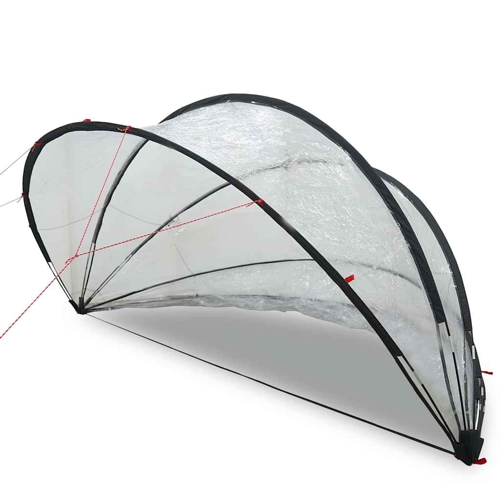 Cupola per piscina Vidaxl trasparente 405 x 405 x 192 cm PVC