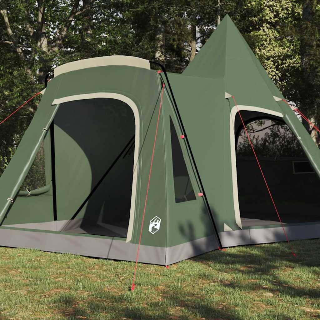 Tienda tipi Vidaxl con techo y almacenamiento verde 545 x 450 x 295 cm