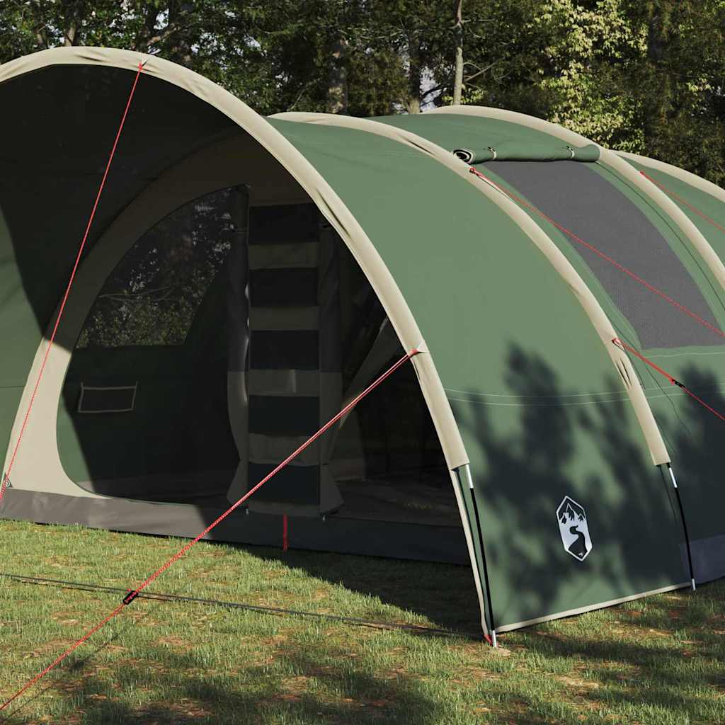 Vidaxl tunneltent met dak met opslag groen 710 x 460 x 245 cm