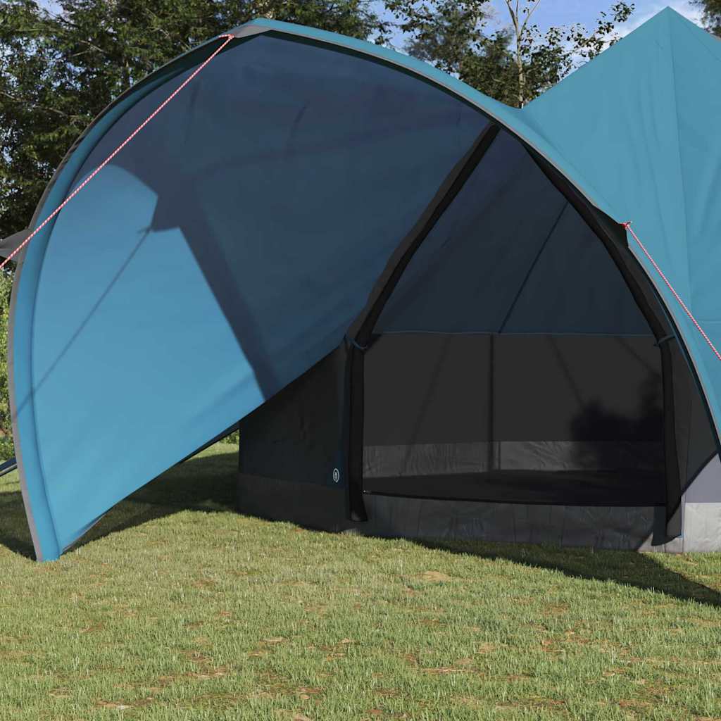Tenda teepee Vidaxl con tetto blu e grigio 600 x 600 x 347 cm