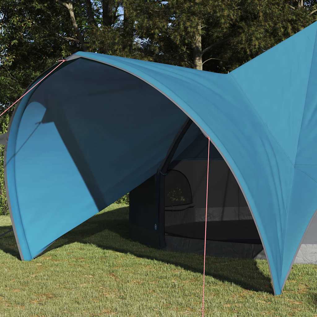 Tenda teepee Vidaxl con tetto blu e grigio 600 x 600 x 347 cm