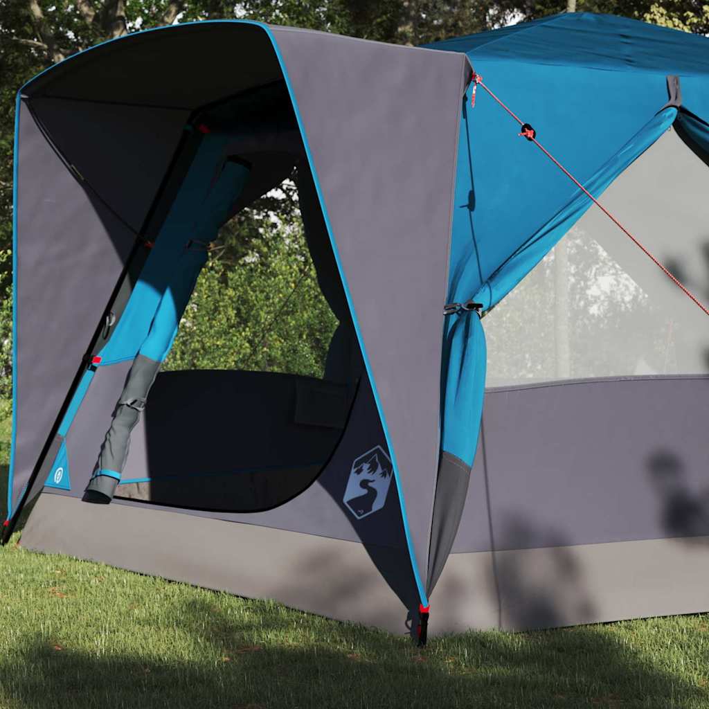 Tenda Vidaxx con tetto e ripostiglio blu 400 x 350 x 212 cm