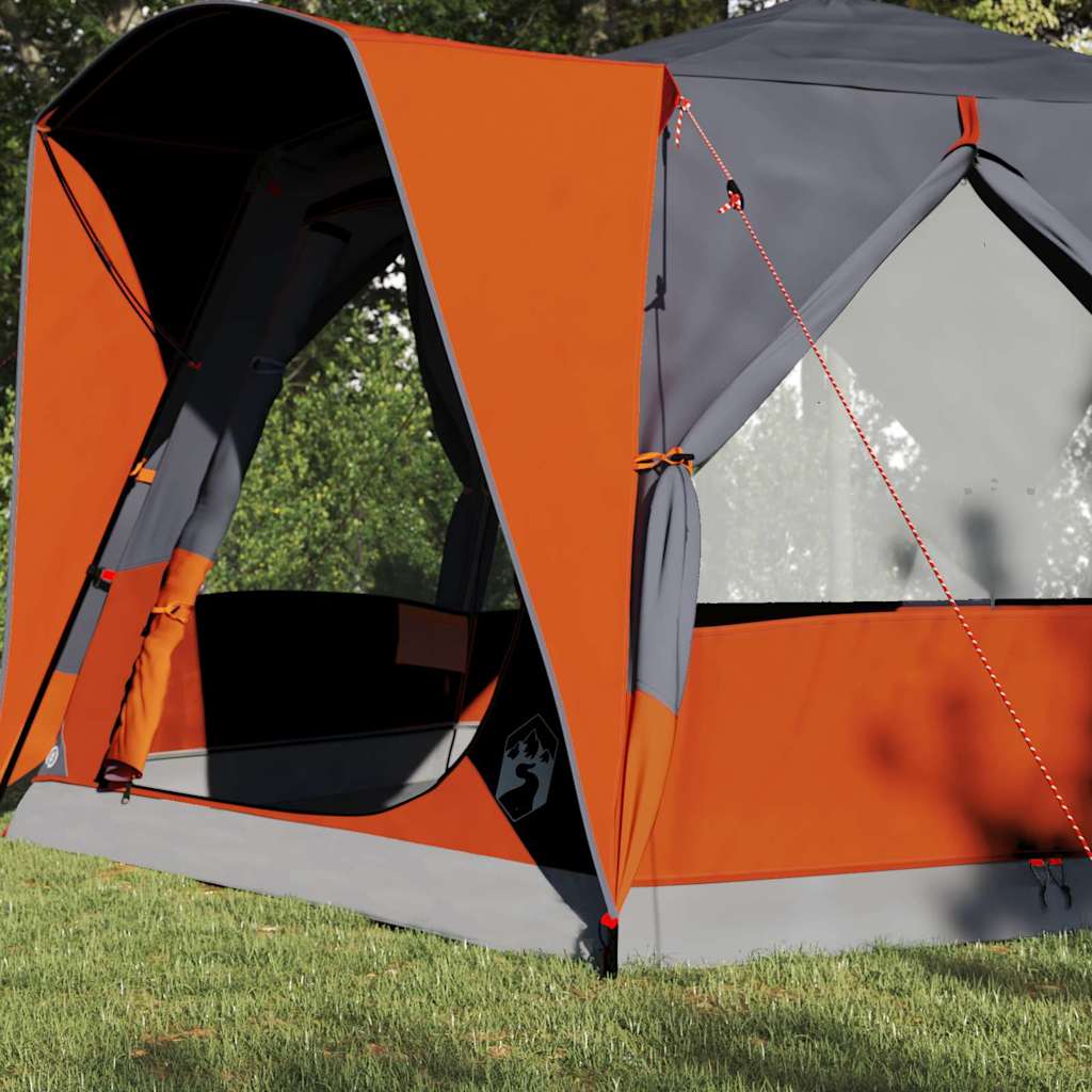 Tienda de campaña vidaxx con techo gris y naranja 333 x 317 x 194 cm