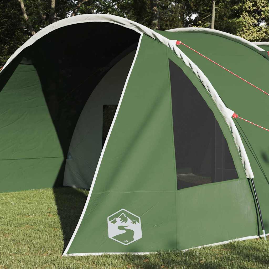 Tenda a tunnel Vidaxx con tetto con ripostiglio verde e bianco 778 x 356 x 210 cm