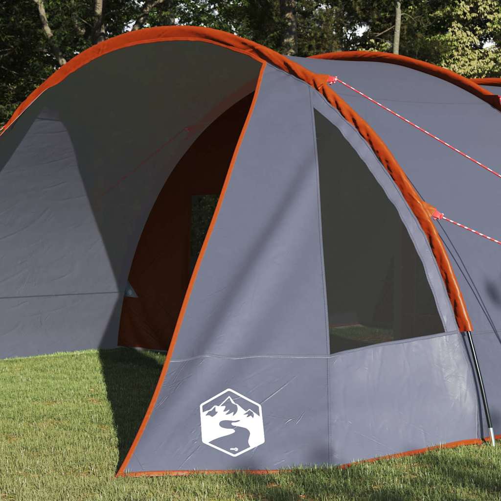Tienda túnel Vidaxx con techo gris y naranja 778 x 356 x 210 cm