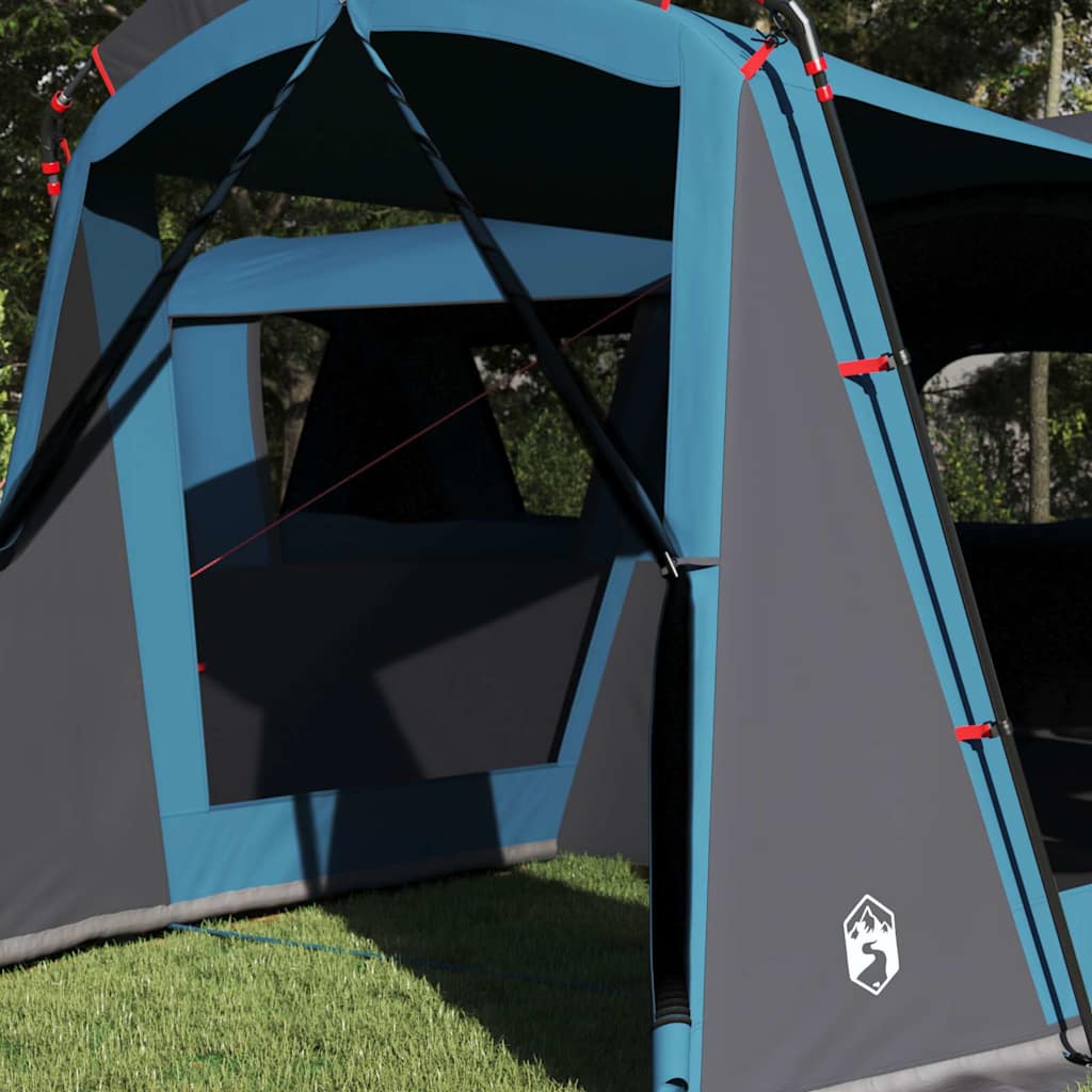 Tienda familiar vidaxx con techo con almacenaje azul y gris 745 x 700 x 217 cm