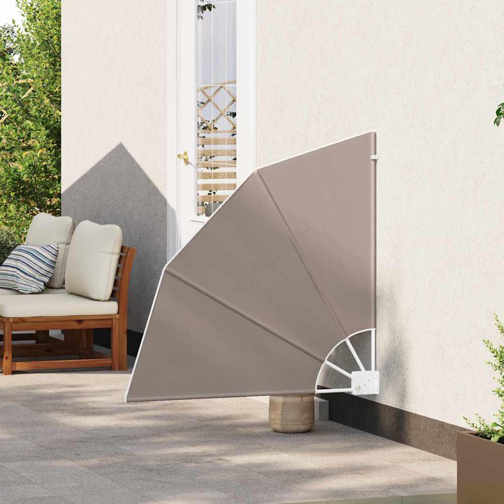 Vidaxxl mampara de privacidad para balcón gris topo 115 x 115 cm poliéster