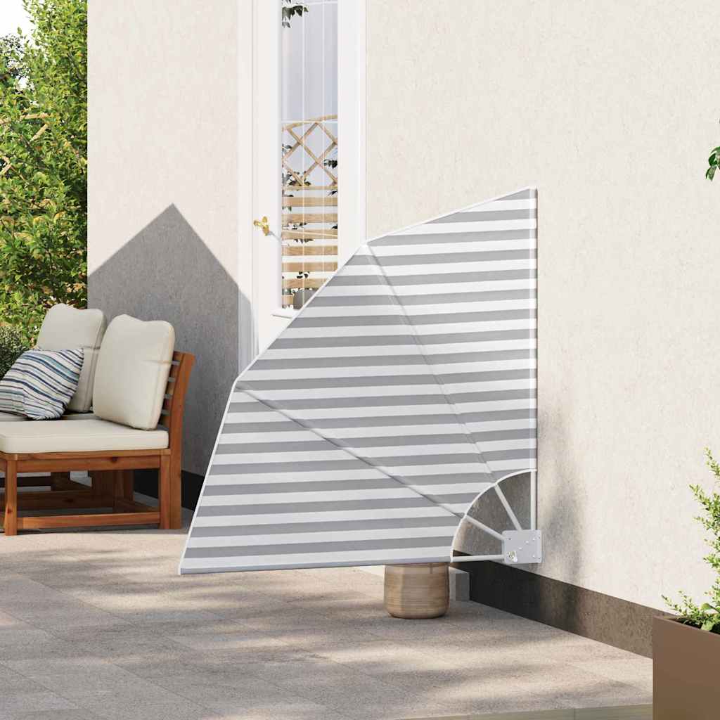 Vidaxxl frangivista per balcone antracite e bianco 115 x 115 cm in poliestere