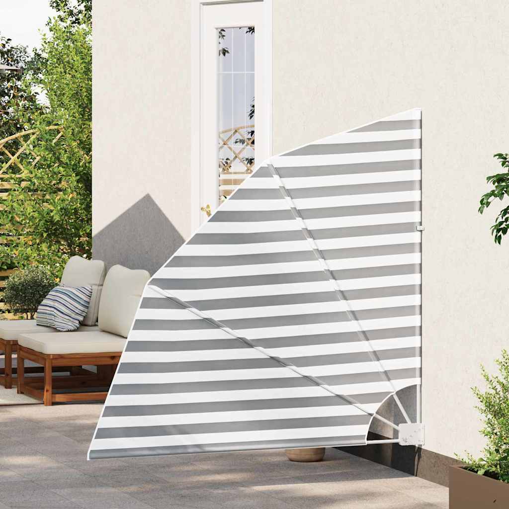 Vidaxl balkon privacy scherm antraciet en wit 160 x 160 cm polyester