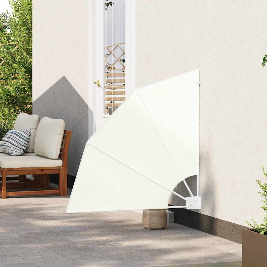 Vidaxxl protezione privacy per balcone crema 115 x 115 cm in poliestere