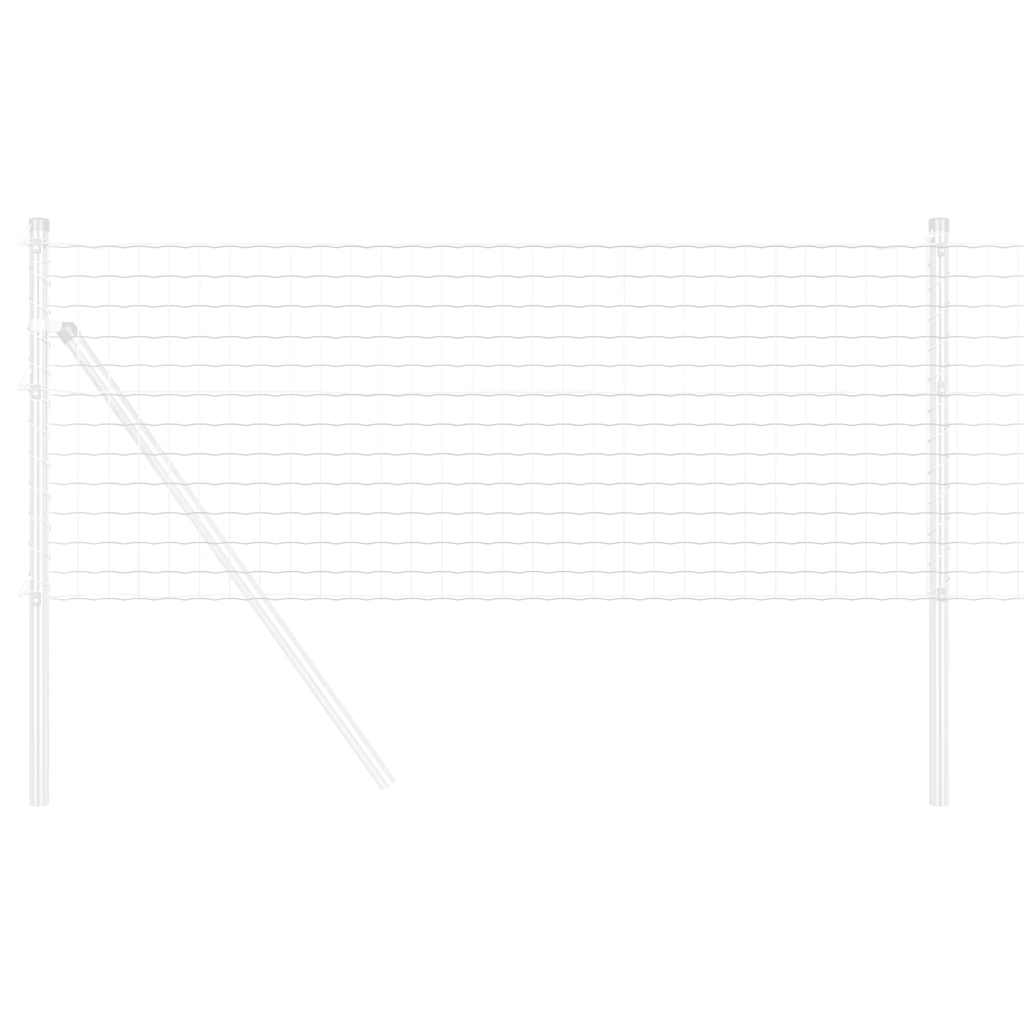 Vidaxl euro hek 0,4 x 10 m pvc-gecoat ijzer