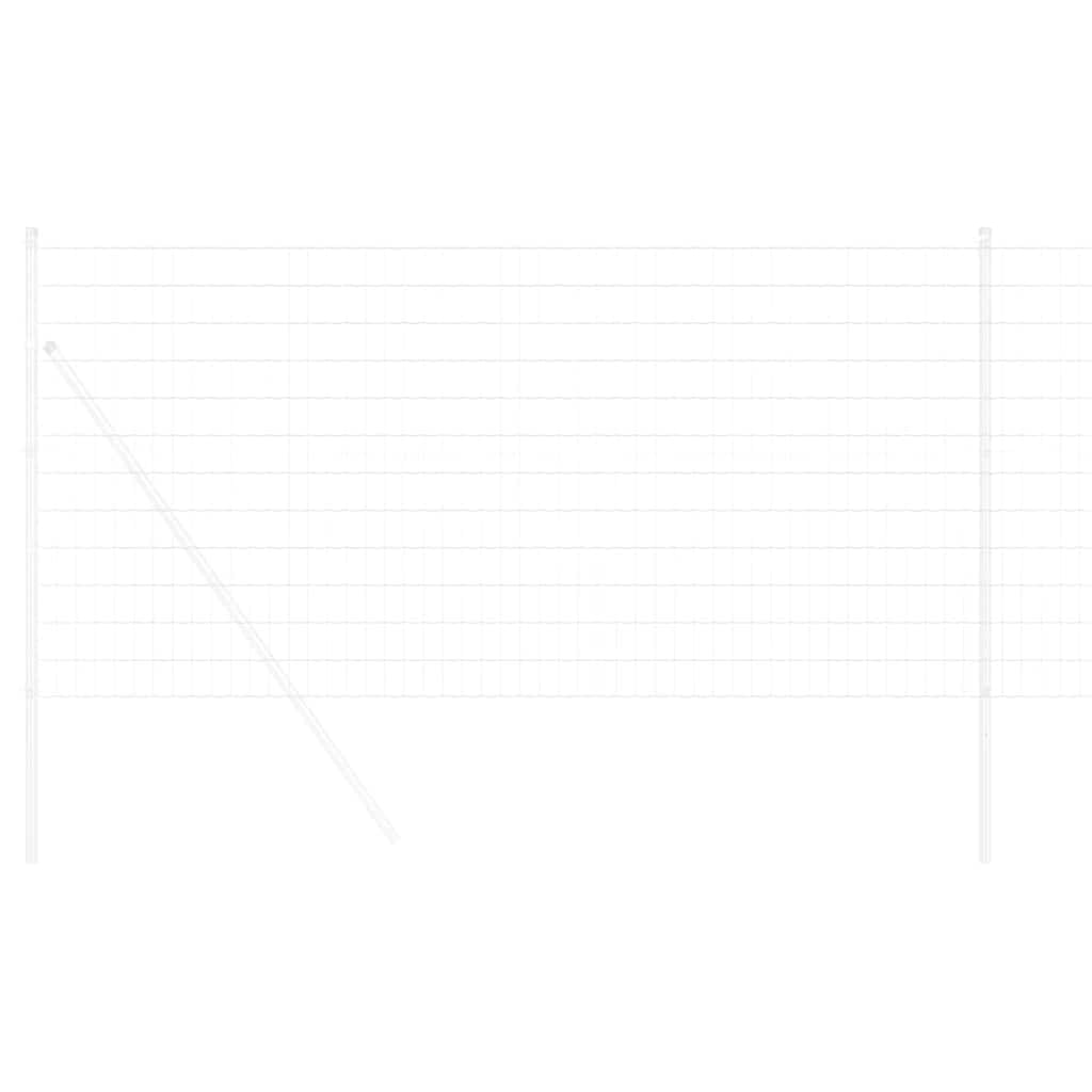 Vidaxl euro hek 1,2 x 25 m pvc-gecoat ijzer