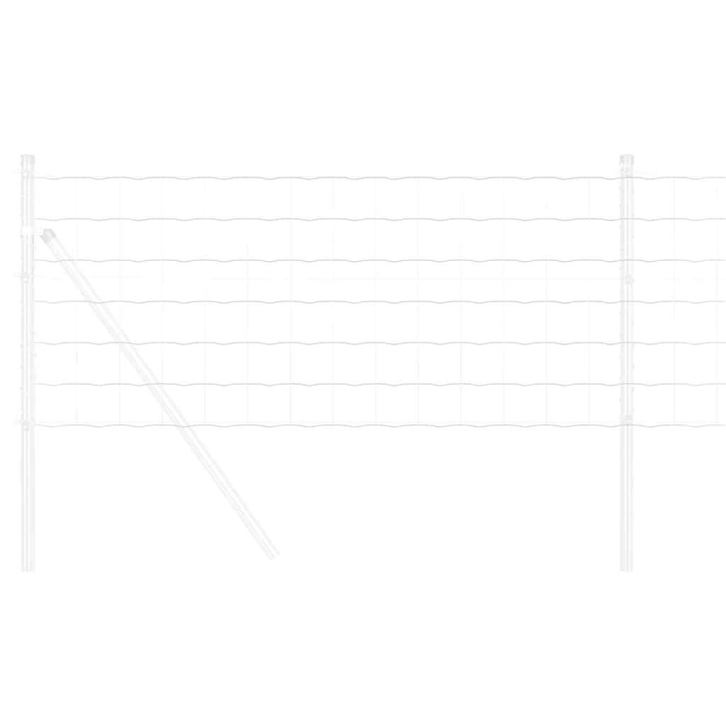 Vidaxl euro hek 0,6 x 25 m pvc-gecoat ijzer