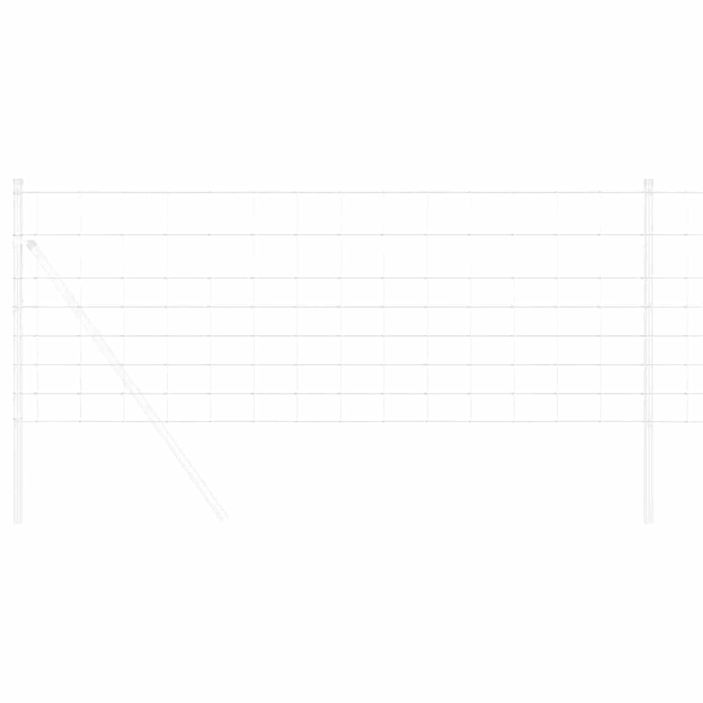 Valla para pastos vidaxl plata 25 x 0,8 m acero galvanizado