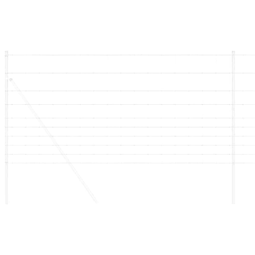 Valla para pastos vidaxl plata 25 x 1,2 m acero galvanizado