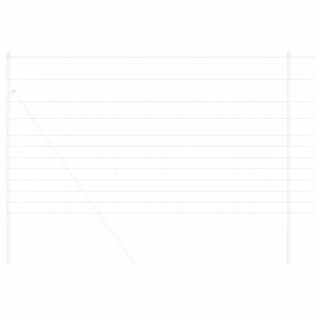 Valla para pastos vidaxl plata 25 x 1,4 m acero galvanizado
