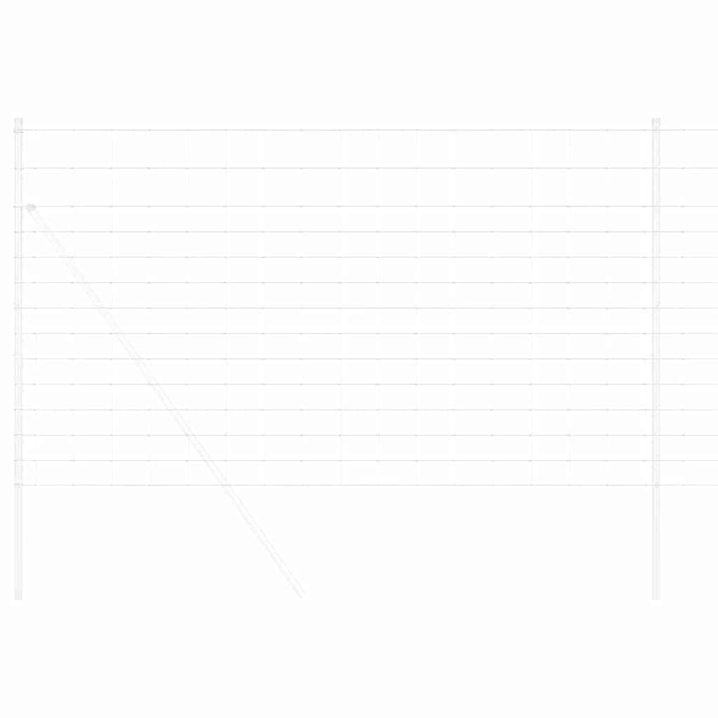 Valla para pastos vidaxl plata 25 x 1,4 m acero galvanizado