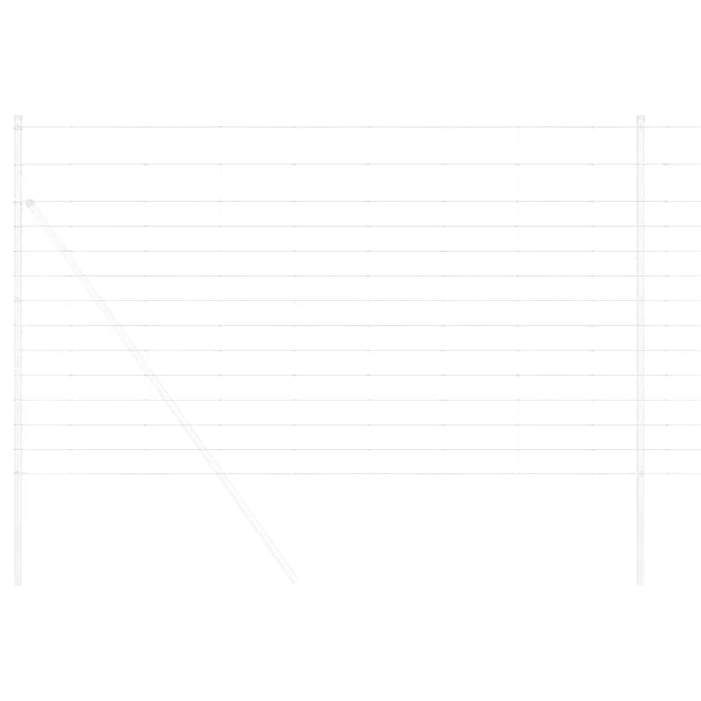 Valla para pastos vidaxl plata 25 x 1,4 m acero galvanizado