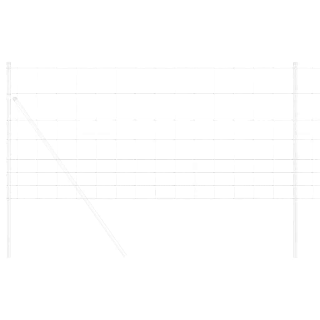Valla para pastos vidaxl plata 50 x 1 m acero galvanizado