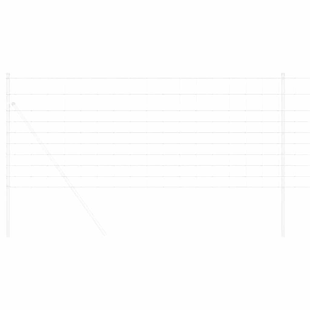 Valla para pastos vidaxl plata 50 x 1 m acero galvanizado