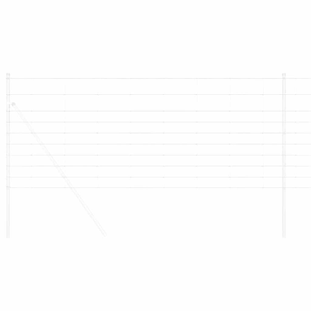 Valla para pastos vidaxl plata 50 x 1 m acero galvanizado