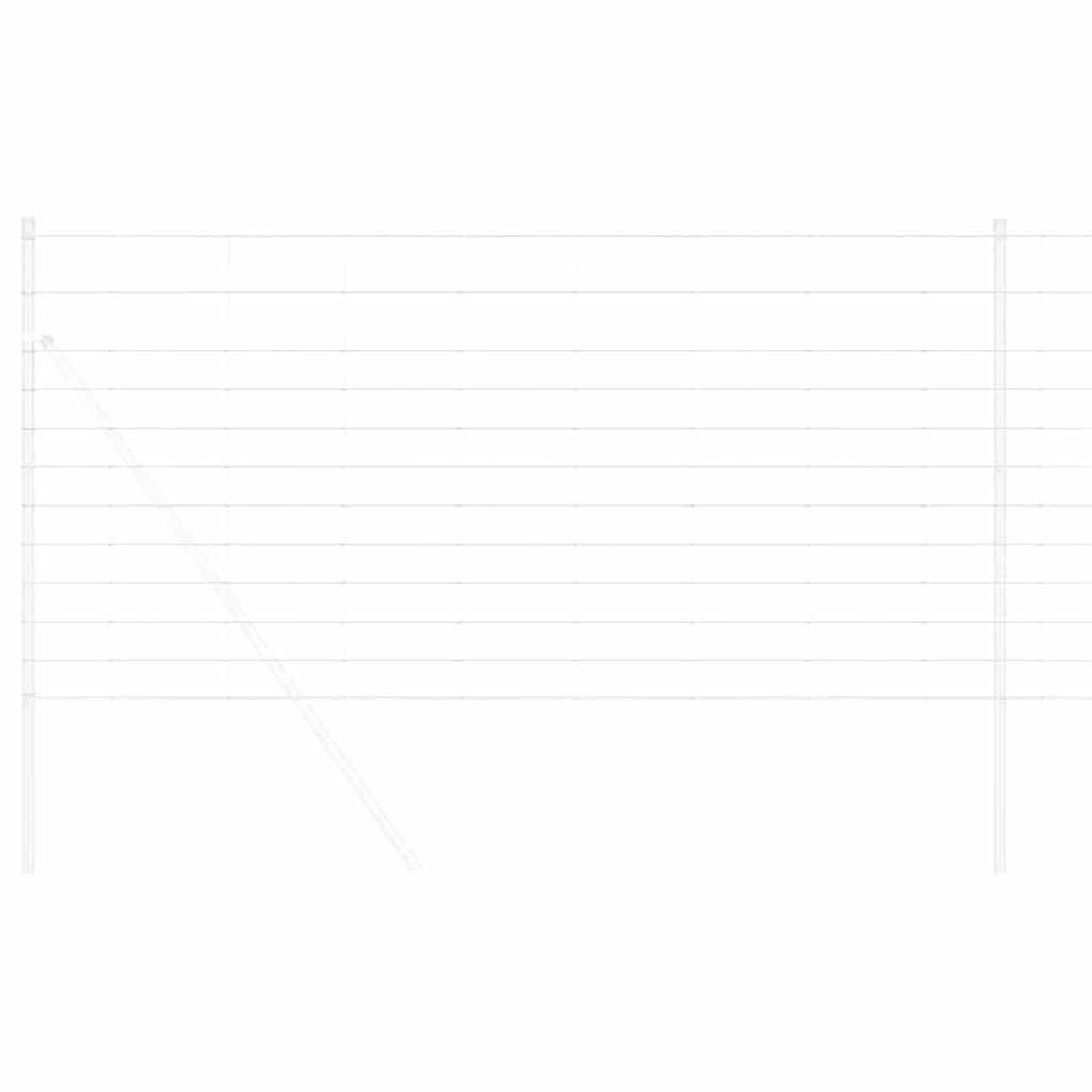Valla para pastos vidaxl plata 50 x 1,2 m acero galvanizado