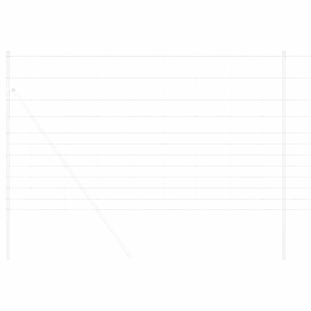 Valla para pastos vidaxl plata 50 x 1,4 m acero galvanizado