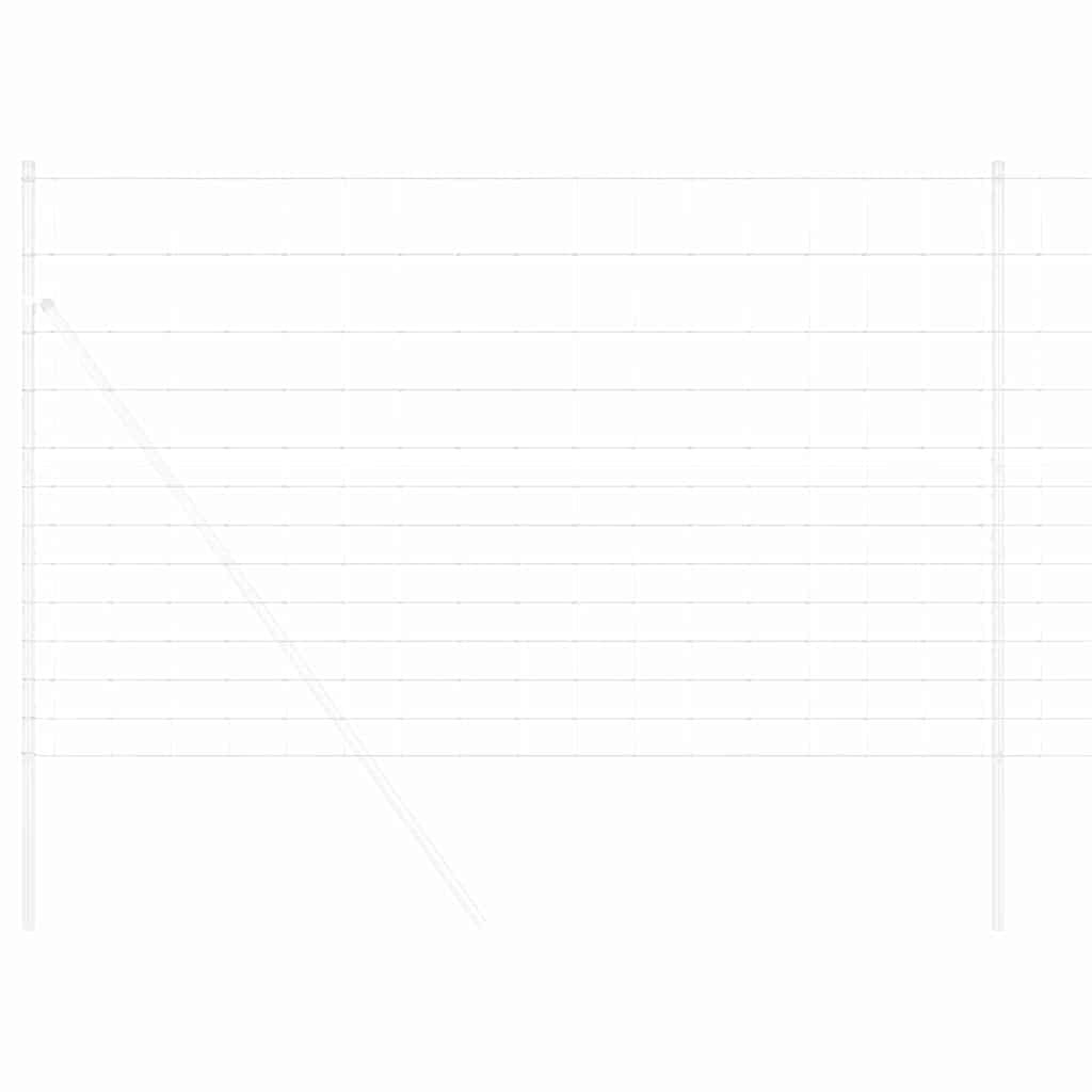 Valla para pastos vidaxl plata 50 x 1,5 m acero galvanizado