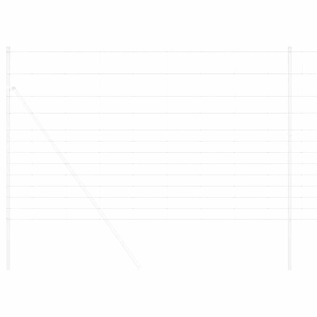 Valla para pastos vidaxl plata 50 x 1,5 m acero galvanizado