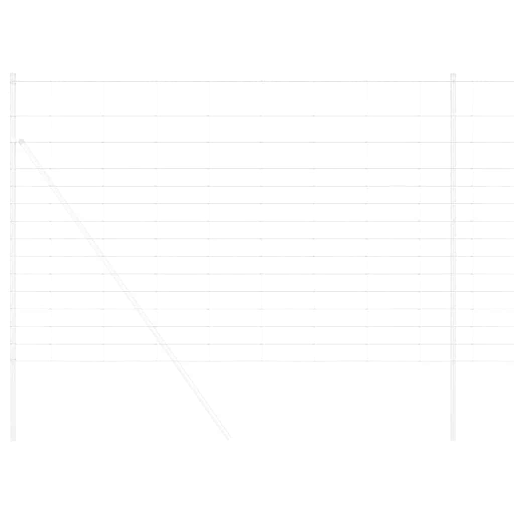 Valla para pastos vidaxl plata 50 x 1,6 m acero galvanizado