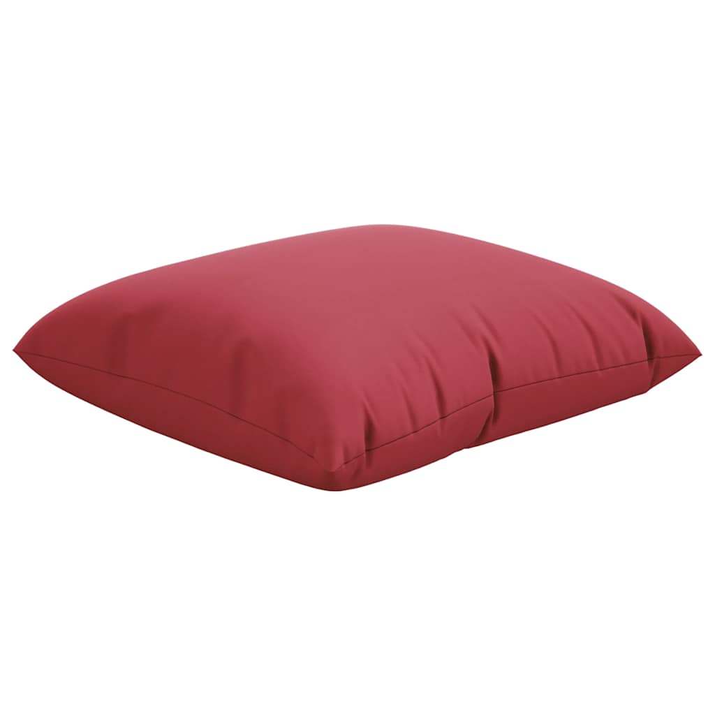 Cuscini per divano VidaXL 4 pezzi tessuto rosso vino 50x50 cm