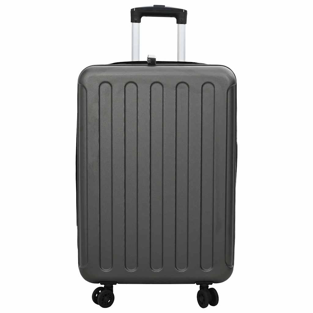 Vidaxx maleta con cerradura gris oscuro 43 x 27 x 66 cm plástico abs