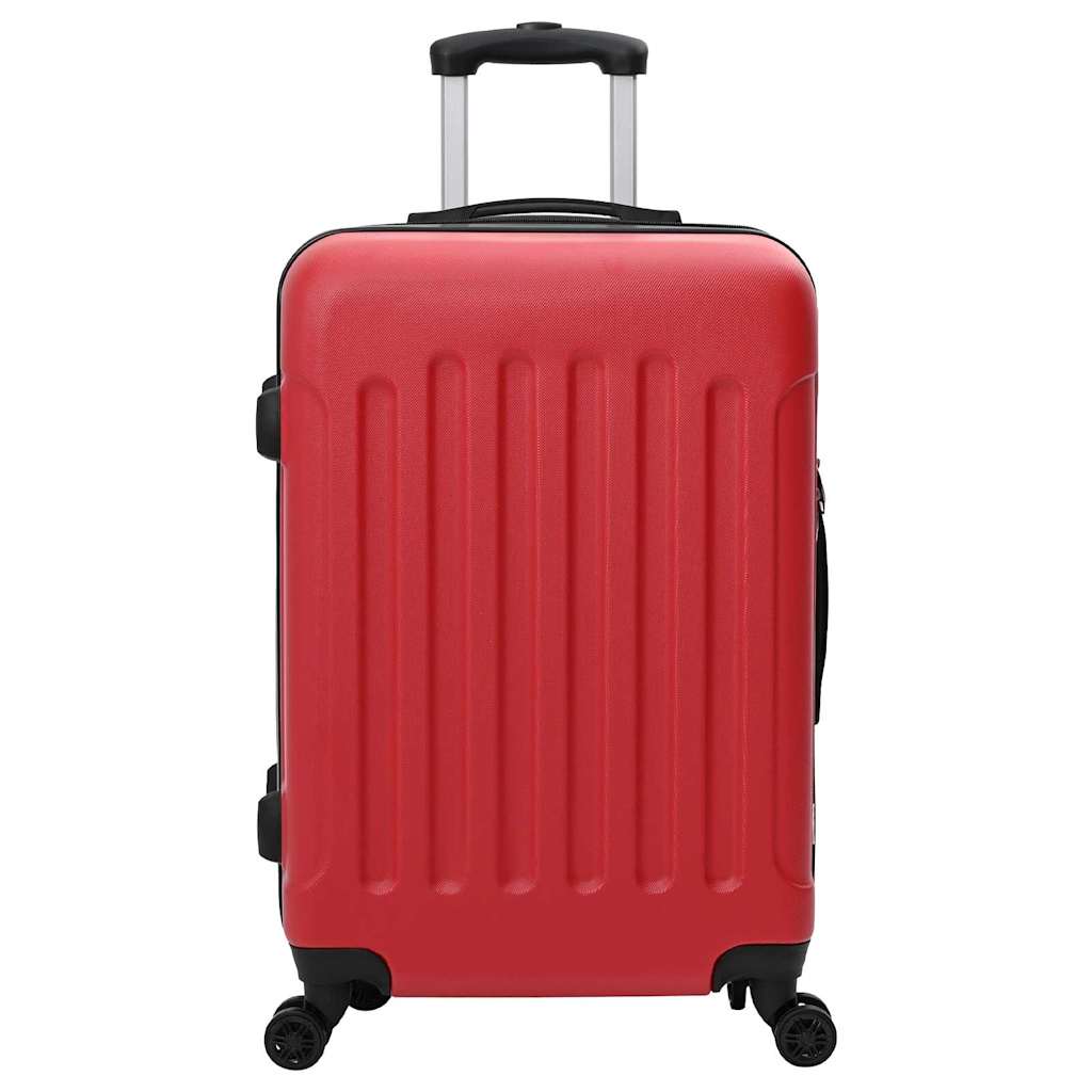 Valigia Vidaxx con serratura 3 pezzi rossa 50 x 31 x 78 cm in plastica abs