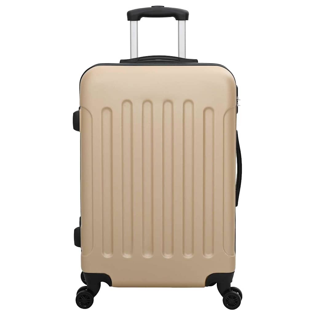 Vidaxx maleta con cerradura 3 piezas champagne 50 x 31 x 78 cm plástico abs