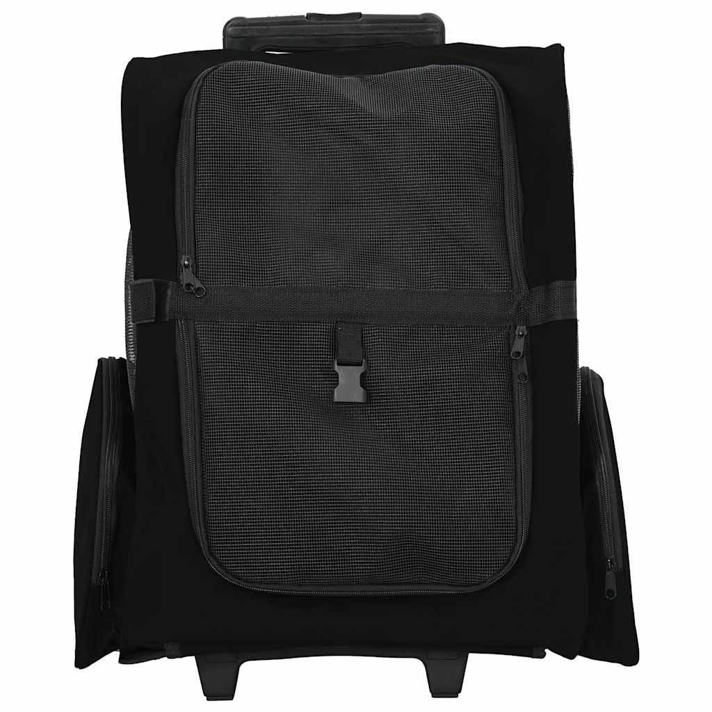 Vidaxx trolley per animali domestici 3 in 1 48x32x (57-106) cm tessuto oxford nero
