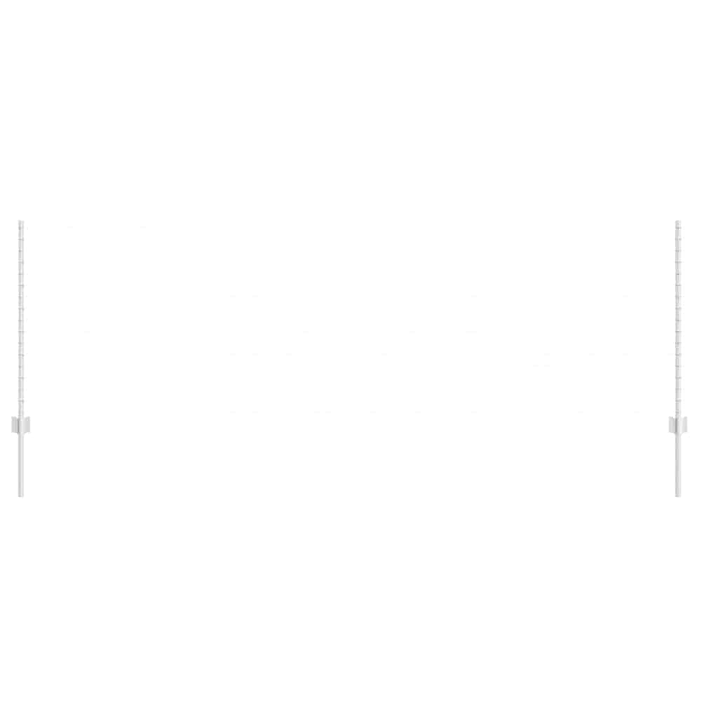 Vidaxl poste para valla 5 piezas plata 100 cm acero