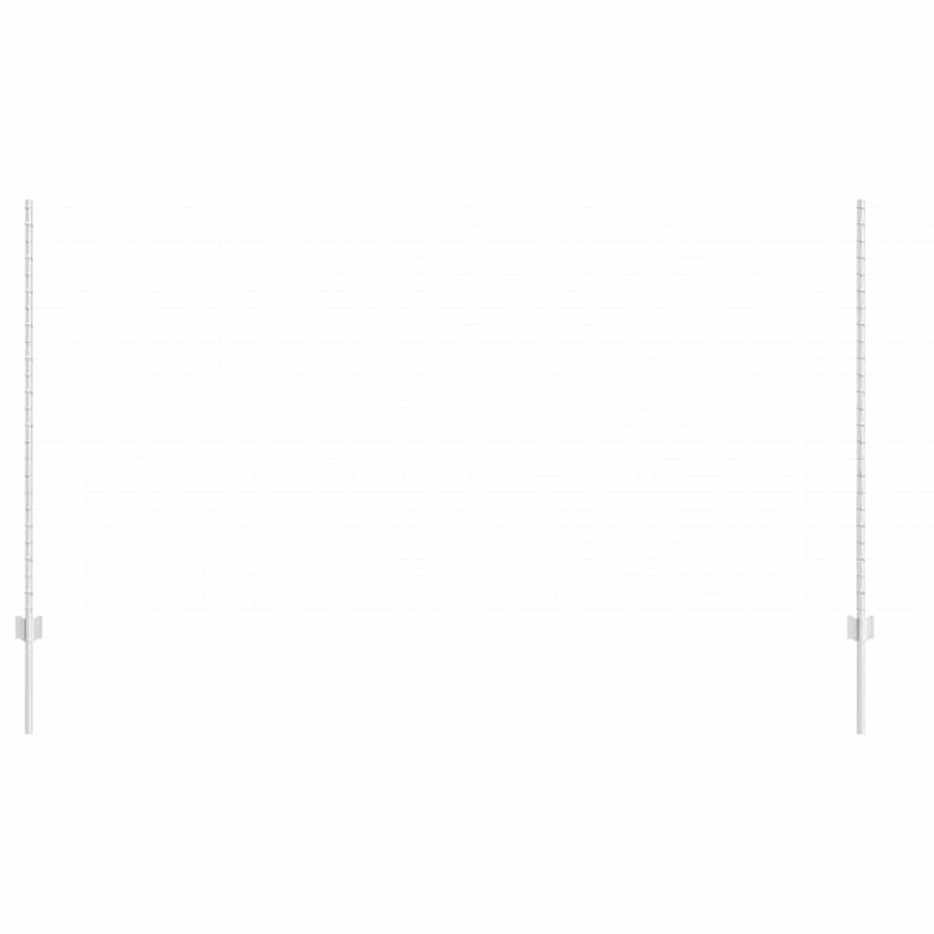 Poste para valla vidaxl 11 piezas plata 140 cm acero