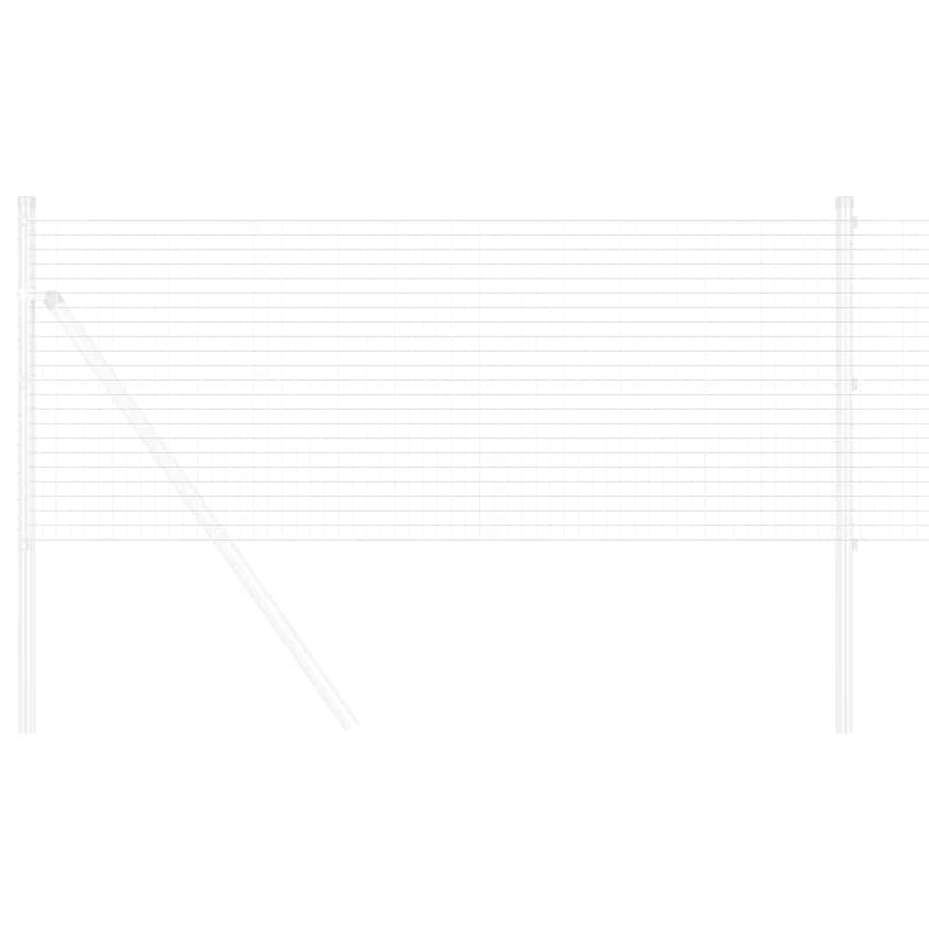 Valla de alambre soldado vidaxl plata 0,4 x 10 m