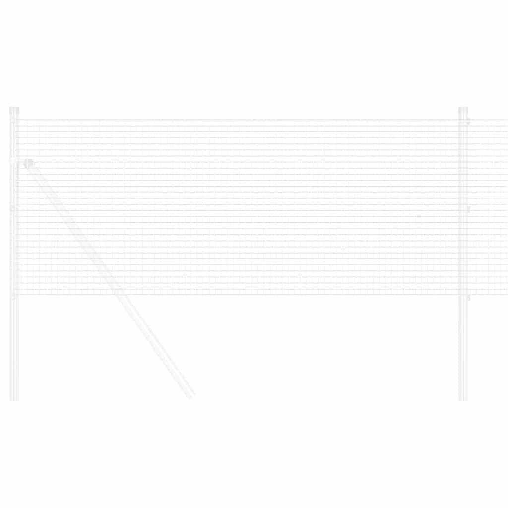 Vidaxl gelaste draadhek zilver 0.8 x 50 m